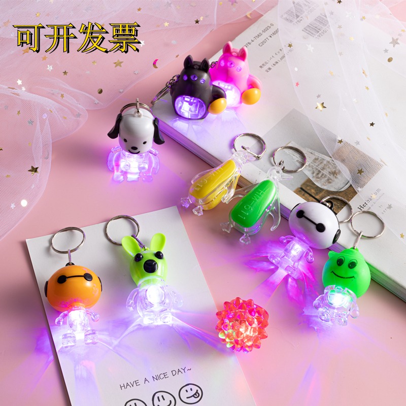 Creative Shine Flash LED Small Light Bulb Button KEY BUTTON PENDANT PENDANT BUTTONED WITH HAND DIY COLOR FLASH LIGHT BULB DECORATION GIFT