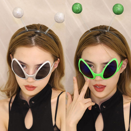 Alien glasses green sunglasses photo sunglasses