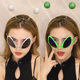 Alien glasses green sunglasses photo sunglasses