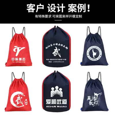 Taekwondo boxing protective gear bag schoolbag backpack shoulder bag adult children custom Sanda special equipment road bag