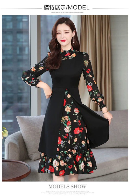 Bà Broad, váy của quý cô, mùa thu đông nữ với áo khoác, quý phái, khí chất quá gối mùa xuân mới - Sản phẩm HOT