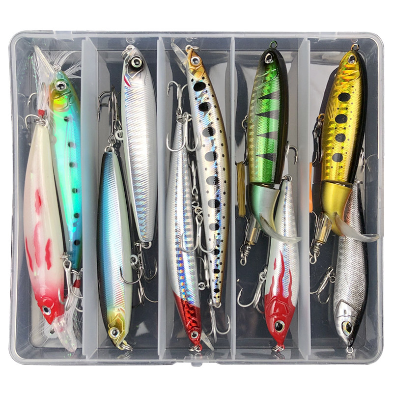 Light water universal Lua bait set Minoan pencil wave grill VIB small fat cocked mandarin fish blackfish perch fake bait
