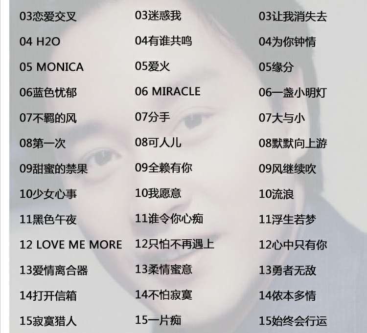 正版张国荣专辑cd歌曲 经典怀旧音乐 倩女幽魂