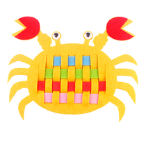 Kindergarten Children Diy Environment Arrangement Unwoven Fabric Handwoven Puzzle Making Material Bag Clothes Toys