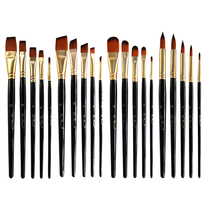 Five black rod nylon brush brush log diy painting gouache Watercolor acrylic painting pen set 1 piece