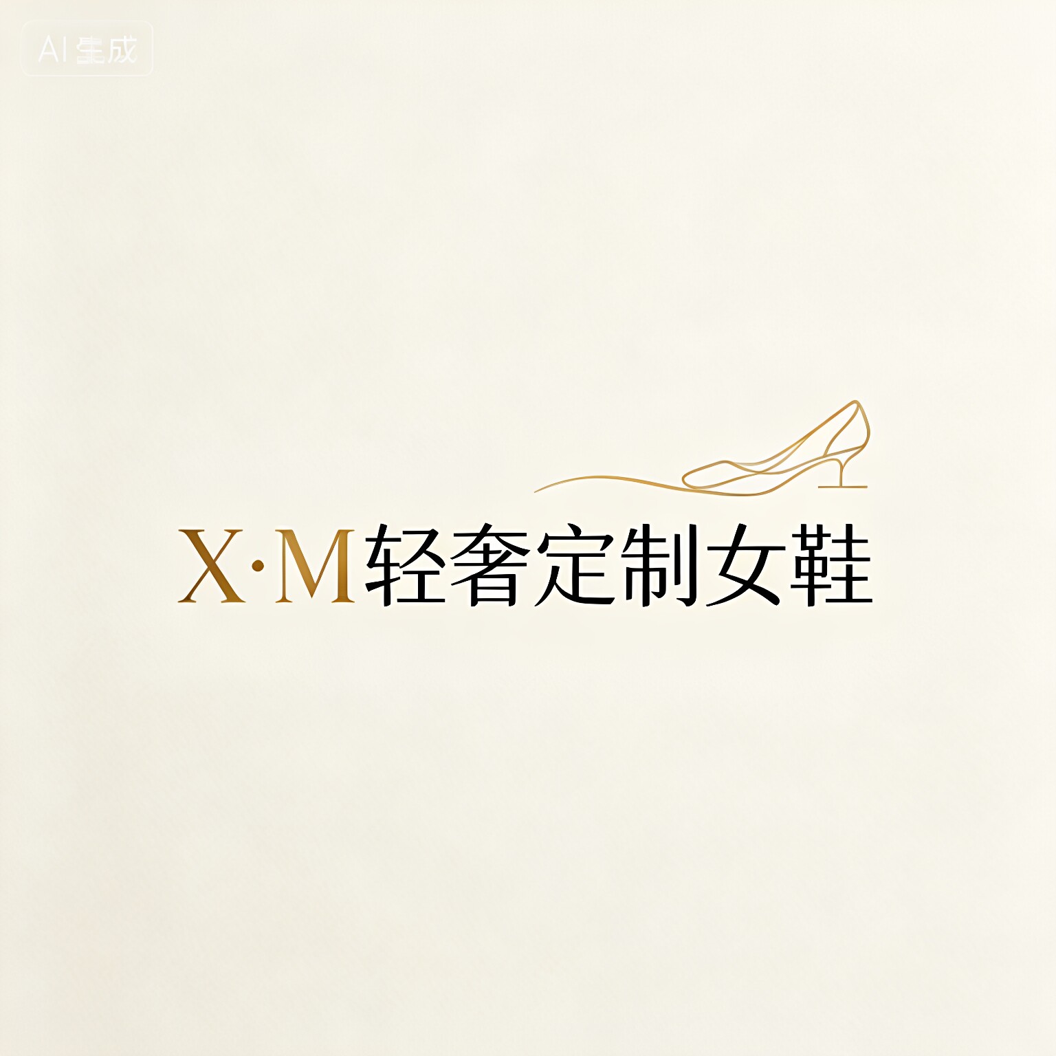 XM轻奢定制女鞋工厂店的LOGO