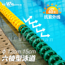 Swimming pool equipment swimming channel swimming channel water separation line pontoon floating bridge floating barrier water separation line water line promotion