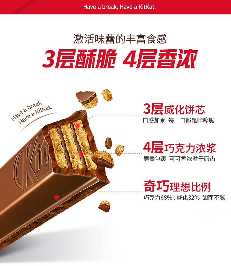 KitKat雀巢奇巧威化夹心巧克力