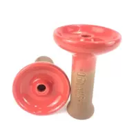 Красный Керамический коптильня со средним отверстием.