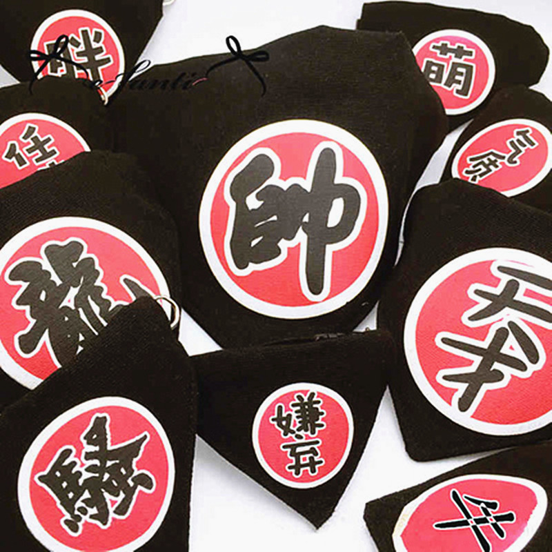 Teddy saliva towel with character triangular towel Samo dog with large canine adjustable scarves Kirky VIP Golden Wow Neck