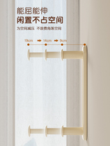 Clothes hanger storage artifact punch-free balcony wall-mounted storage rack multi-functional organizer household clothes drying rack storage rack