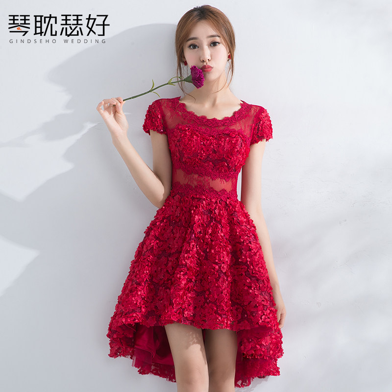 red dress korean style