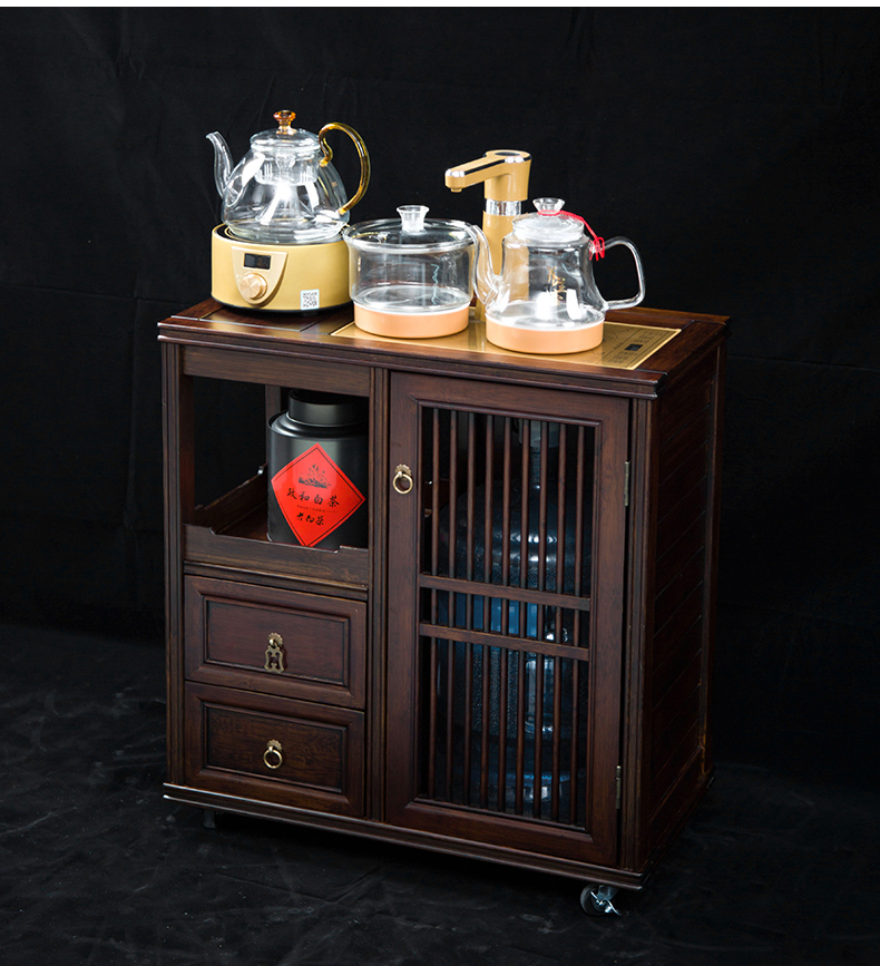 Hong bo acura retro walnut tea edge ark, household kung fu tea tea tea water tanks of tea machine zero