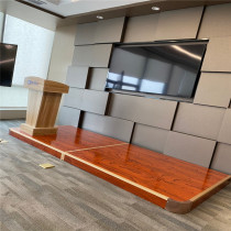 Salle de conférence Classroom Podium Kindergarten Stage Conference Room Teaching Terrace Arched Solid Wood Indoor Wood Floor Platform