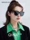 QINA Qina Zhao Lusi same style black super sunglasses women's sun protection UV sunglasses men's QN3005