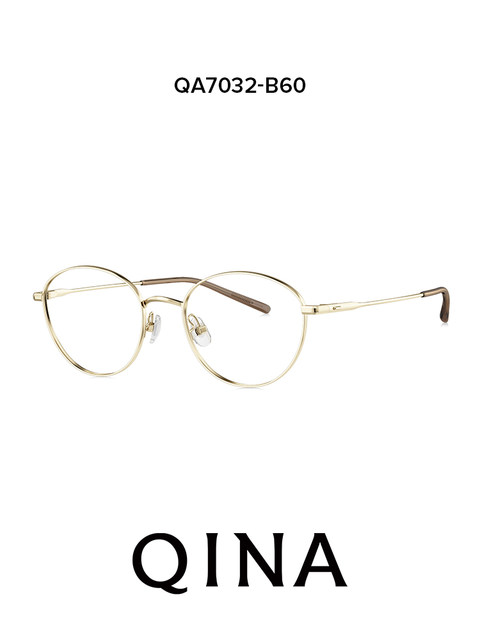 QINA myopia glasses 25 new anti-blue light men's titanium frame with prescription frame for women QA7032