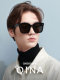 QINA Qina Zhao Lusi's same fashion sunglasses trendy large frame sunglasses men's sunglasses women's QN3003