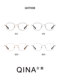 QINA Qina 2025 new small frame glasses for women, lightweight titanium legs, can be matched with myopia frames for men QH7008