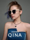 QINA Qina sunglasses women's new style Zhao Lusi's same style sunglasses without makeup beauty sunglasses for men and women QN3008