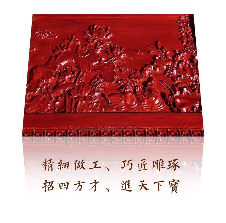 Tang Law Elm Box Hôn nhân của hồi môn hộp thư pháp và hộp lưu trữ tranh gỗ long não hộp gỗ đầy 樟 gỗ rắn - Cái hộp hộp gỗ đựng tiền