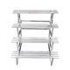 Stainless Steel flower stand balcony outdoor multi-layer ladder flower pot storage rack indoor floor-standing succulent flower pot rack flower stand