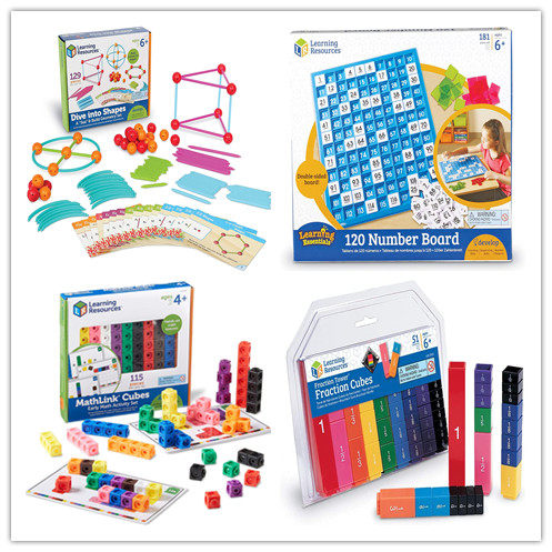 Spot American Learning Resources Hundred Board Mathematical Geometry Fractions Young Connection Educational Toys