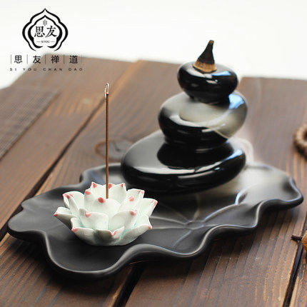 Backflow incense burner creative ornaments for Buddha ceramic alpine assembly line incense incense burner sandalwood incense burner home indoor