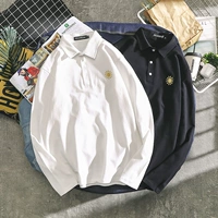 Трендовая футболка polo, одежда, лонгслив, длинный рукав, с вышивкой