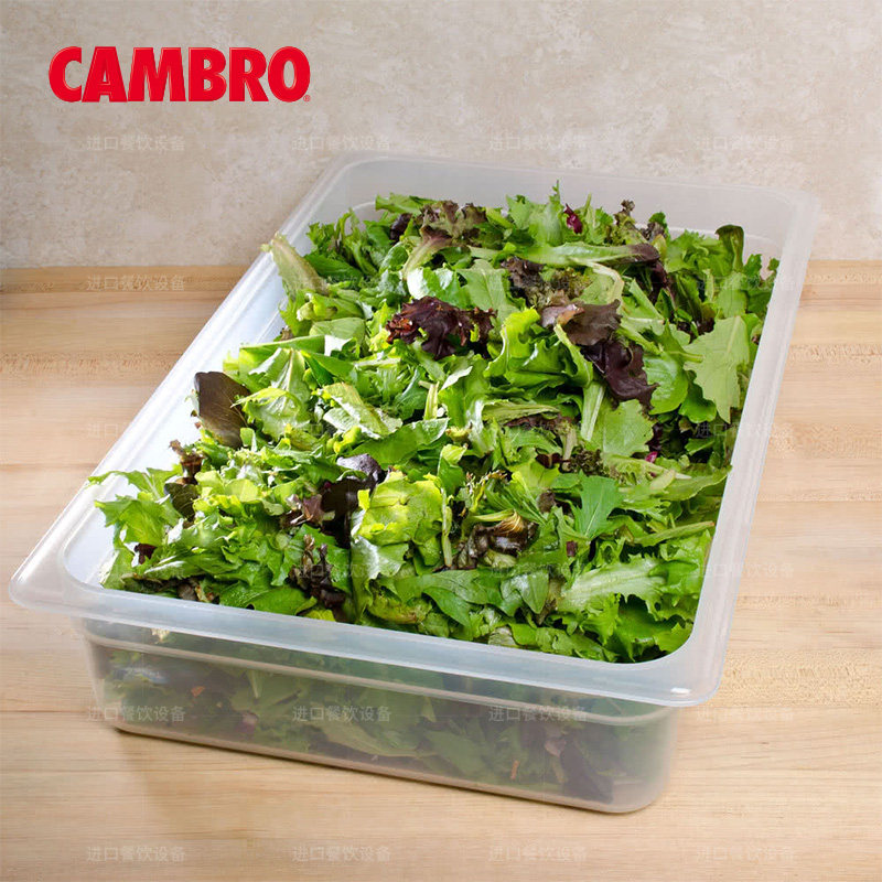 CAMBRO pots pp translucent square plastic preservation box food basin collection box