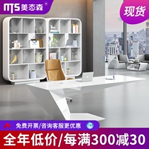Paint white boss table direct Table Table manager table master desk simple large class desk creative desk modern fashion