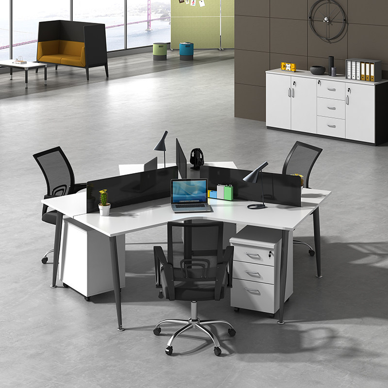 Shanghai Guangzhou desk staff table screen work position office furniture combination table and chair 36 people simple and modern