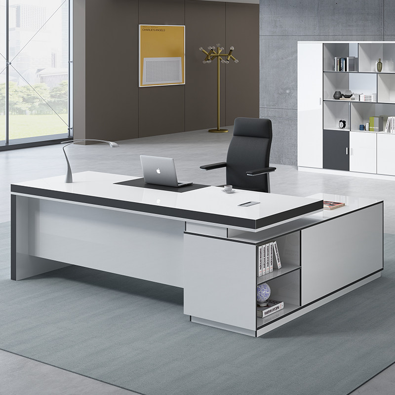 Boss Desk Single Desk Brief Brief Modern Supervisor Office Office Desk Chairs Portfolio Furniture Manager President Desk