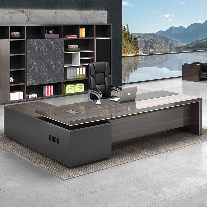 Guangzhou Boss Desk Desk Brief Modern Creative Desk Chair Portfolio President Table Executives Table Office Furniture