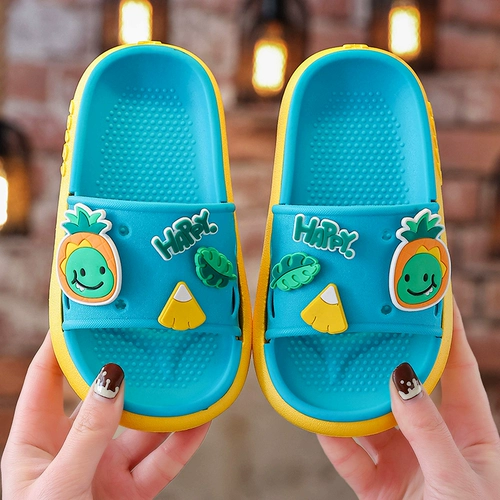 Детские мультяшные тапочки для мальчиков для принцессы, нескользящие слайдеры, семейный стиль