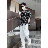 Летний трендовый комплект, шелковая рубашка, изысканный стиль