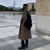 Плащ в английском стиле, осенняя демисезонная тонкая цветная куртка, в британском стиле, изысканный стиль, длина миди