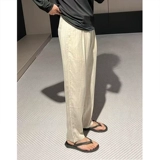 Цветные летние тонкие штаны для отдыха, свободный прямой крой