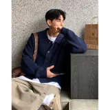 Трикотажный кардиган, демисезонный свитер, куртка, в корейском стиле, изысканный стиль