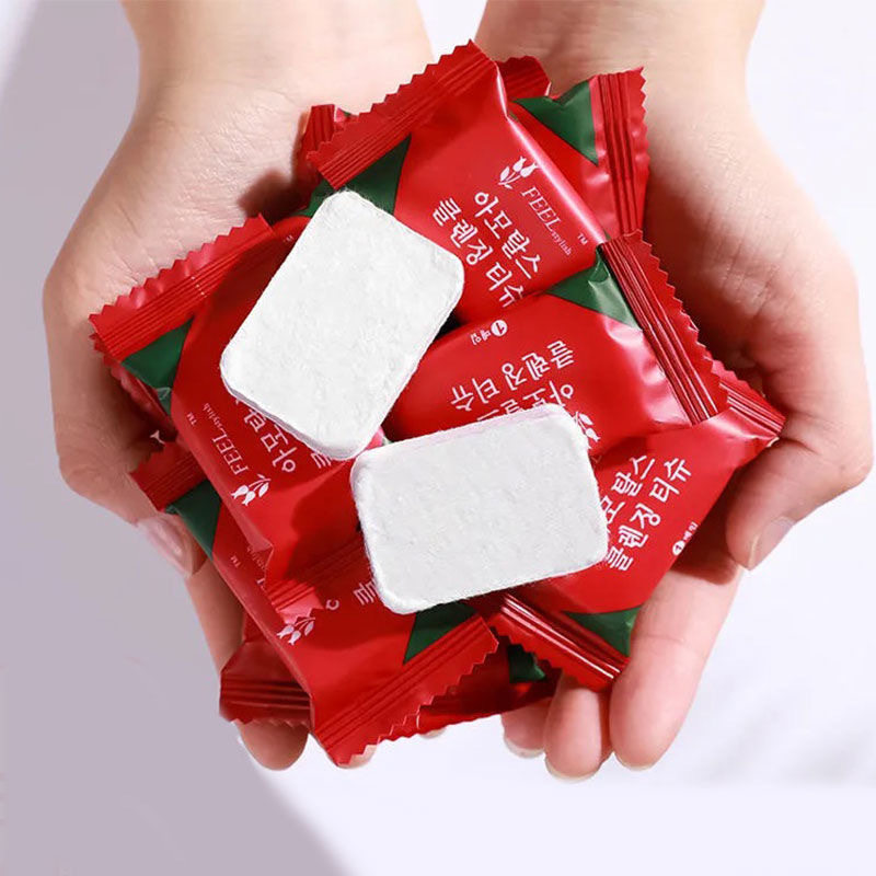 Giveaway 10 Compressed Towels 1 Disposable Face Towel Travel Thickening Granules Portable Bath Towel Scrub Face Towel - Taobao