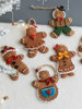 Hromeo Christmas Gingerbread Man Pendant Christmas Tree Decoration Pendant Scene Layout Props Christmas Decoration
