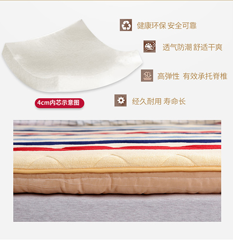 1 giường đơn nệm 0,9 1,9 0.8m giường ký túc xá sinh viên pad 90 sub-2 năm mét dày tầng cứng 5cm1.0 - Nệm đệm
