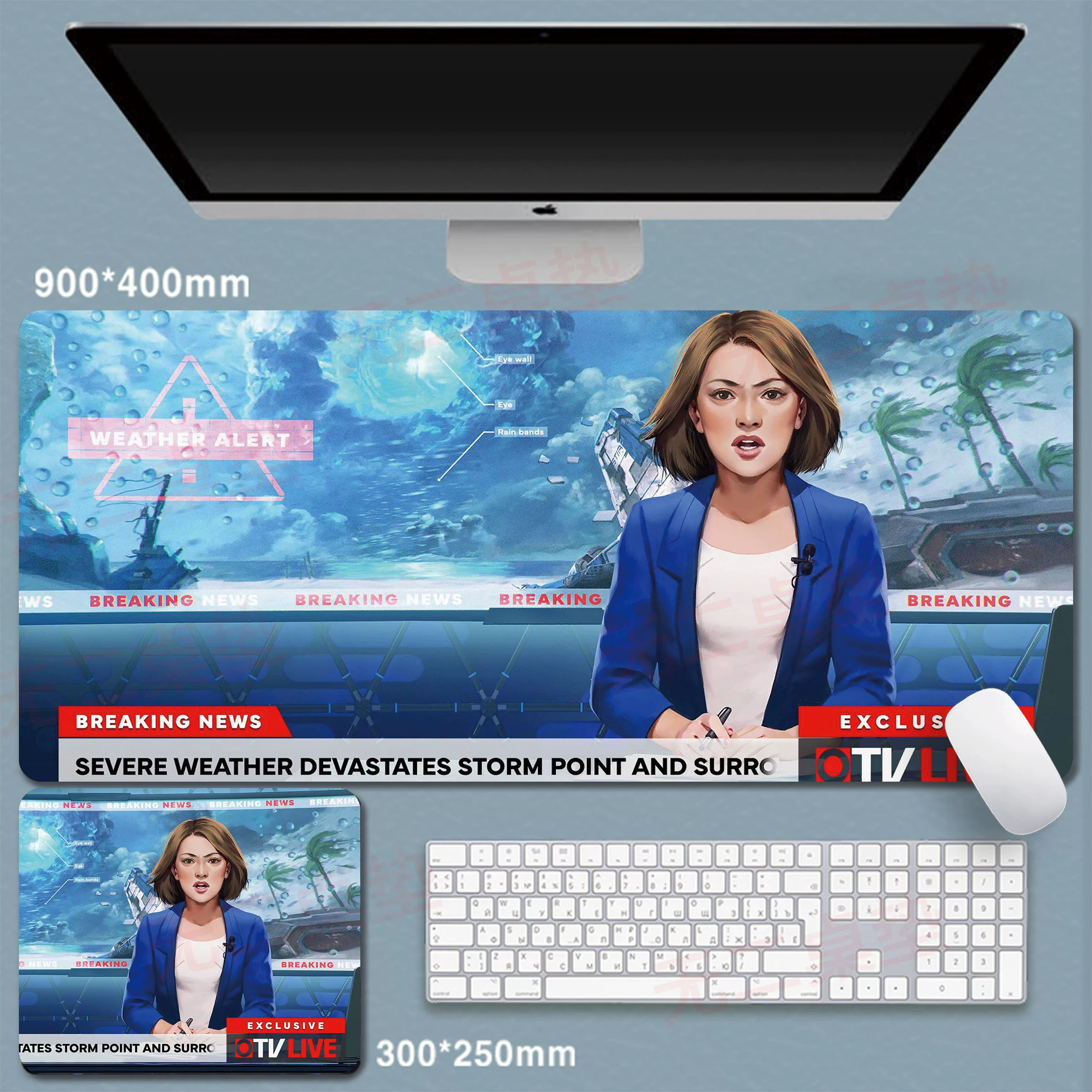 Сверхбольшая игровая мышиная подложка APEX с подписью, анимация персонажа, киберспорт, интернет-кафе, офис, компьютерный стол, подложка для мыши на заказ