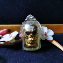 Wooden virginity Thailand hanging decoration Azzanair Sardinic skull hanging pendant pendant pendant pendant transparent shell Thai handicraft