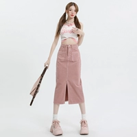 Грязный розовый (передний сплит)