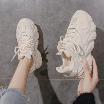 Net red feet little dad shoes womens ins tide 2021 new summer wild Harajuku style sports leisure shoes