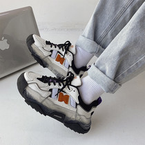 Daddy shoes female ins tide 2021 New Wild thick bottom autumn Korean version of net Red student sports casual shoes