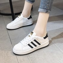 Small white shoes women 2021 Spring Summer new ulzzang Harajuku students Leisure Joker shell head explosive board shoes