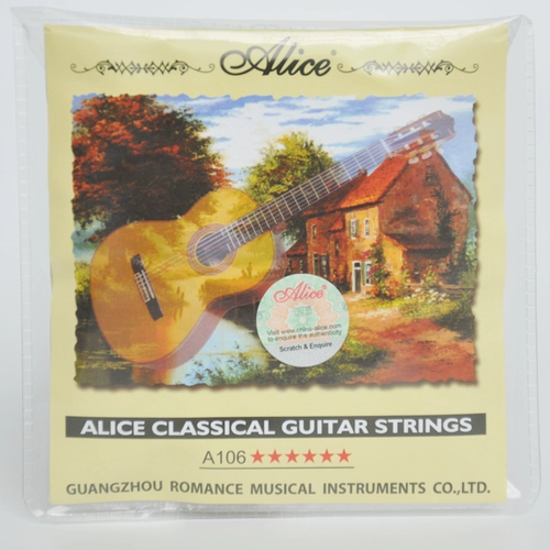 Бесплатная доставка Alice Classical Guitar String A106H Нейлоновая струнная гитара гитарная гитарная пакет 1-6 Set Strings Six Fit