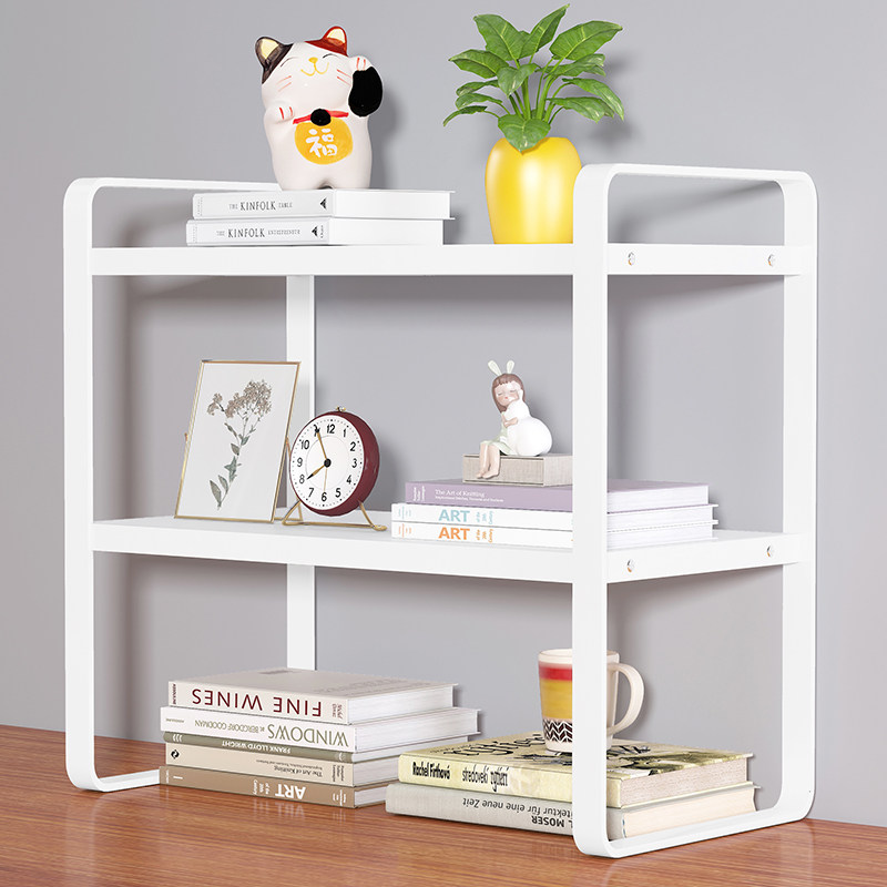Table Shelf Desk desk Shelf Desk bookshelves Double layers Multi-layer shelf table placed small shelf
