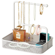 Jewelry rack earring storage jewelry display rack for necklaces bracelets rings and earrings hanging shelf desktop home